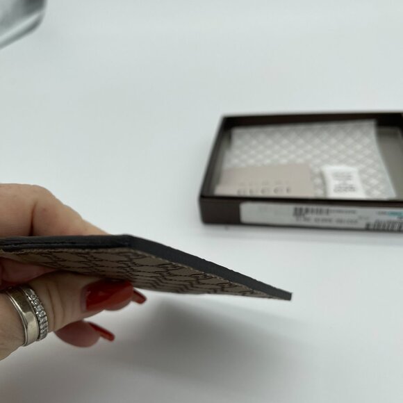 Gucci Micro Guccissima Soft Bronze Leather Card Case Card Holder (174453) - Picture 4 of 6